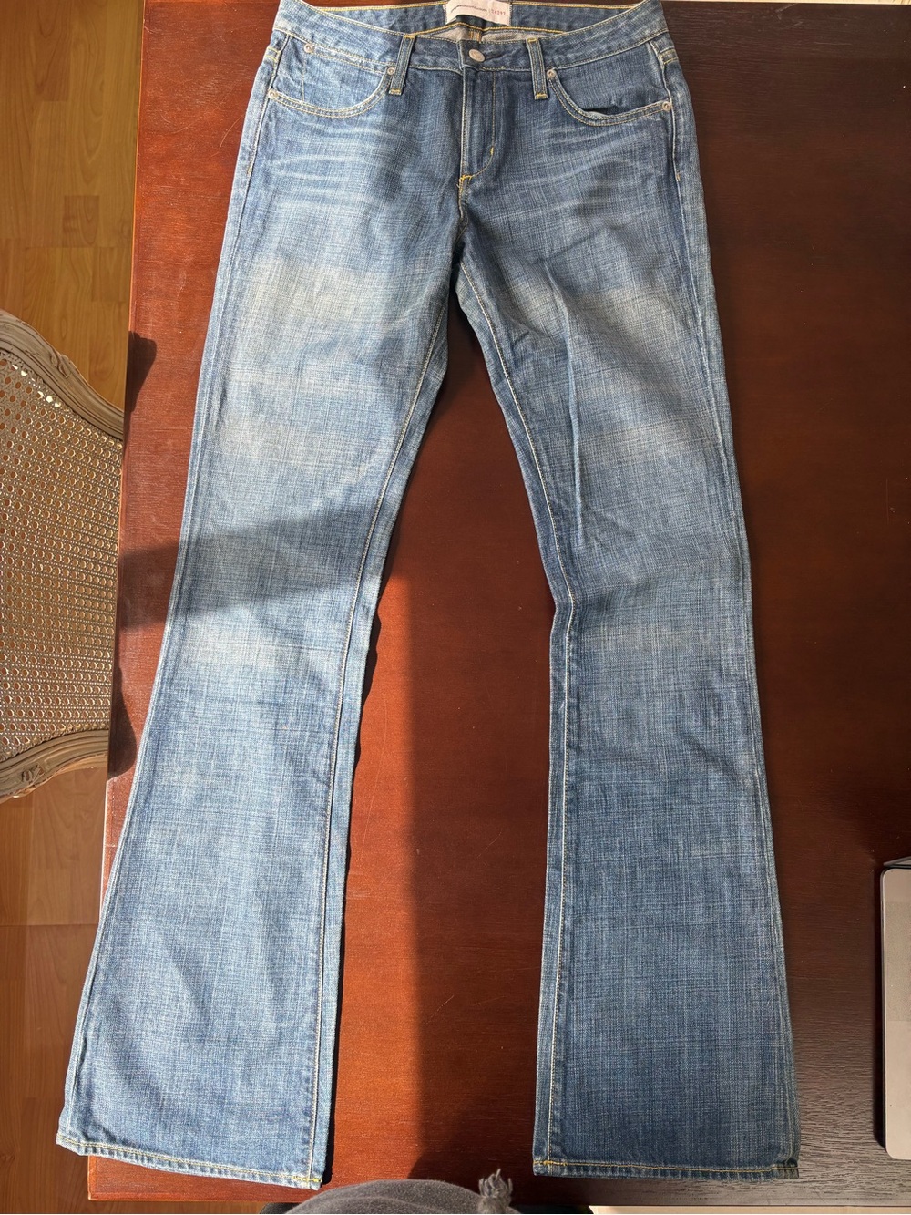 Paper Denim & Cloth Light Blue Flare Jeans Y2K